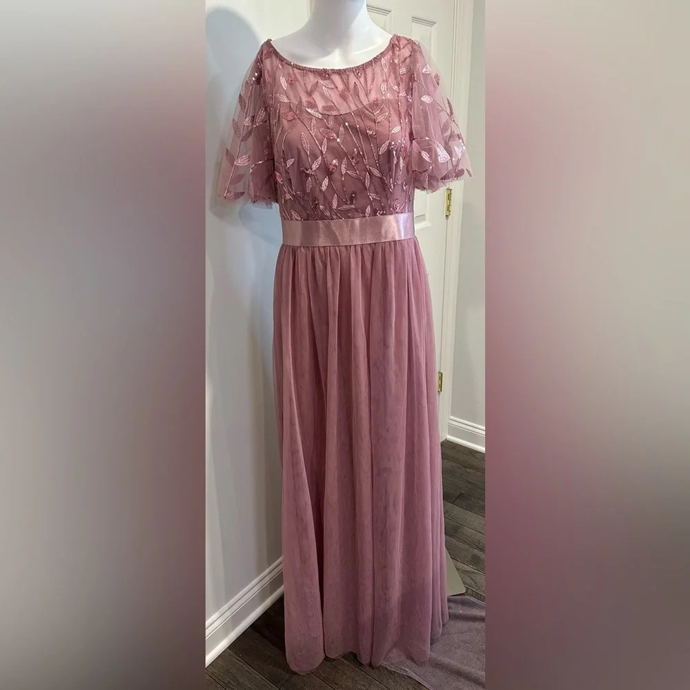 Ever Pretty A-Line Formal Dress Size XL Lavender - Picture 3 of 8